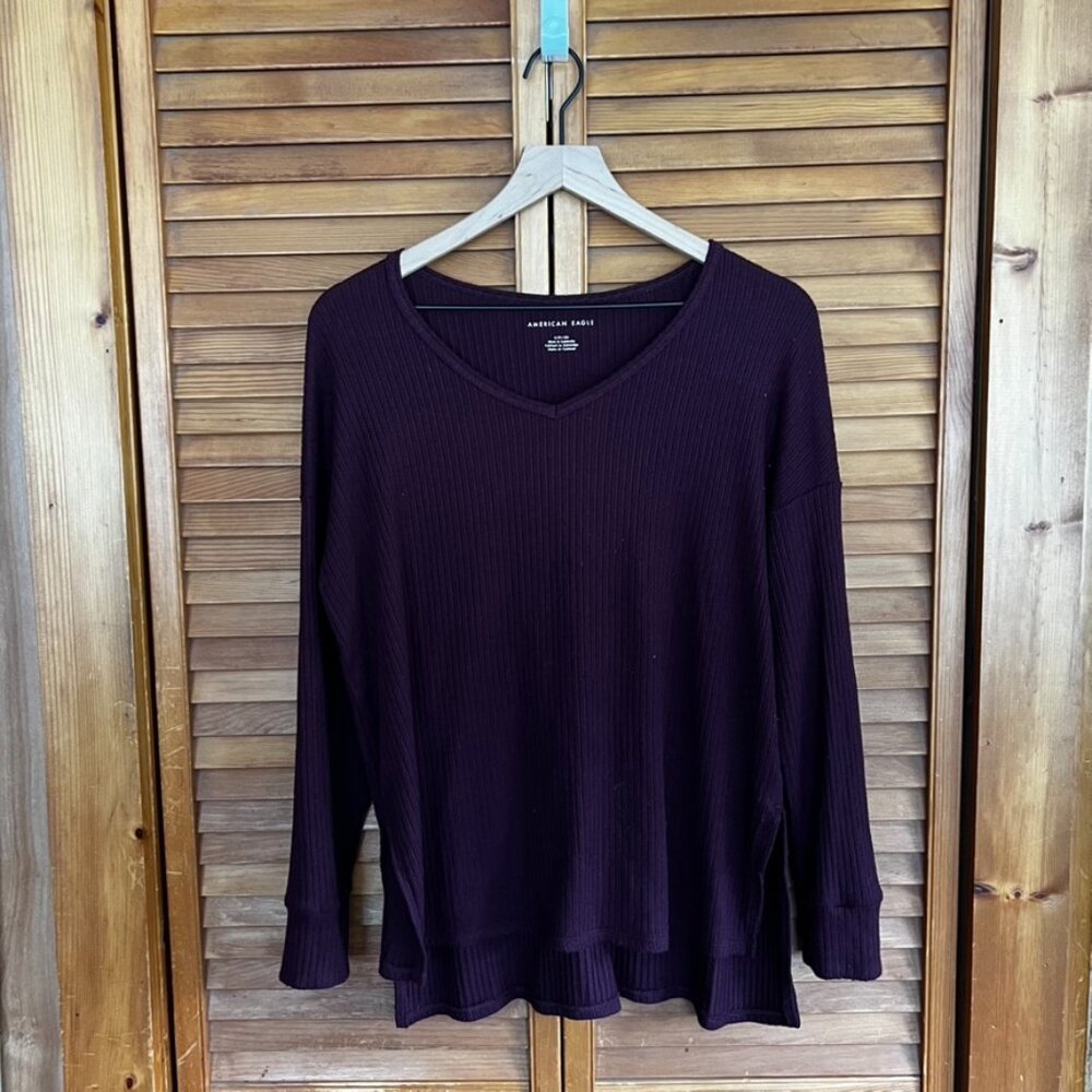 American Eagle Super Soft Ribbed Tee